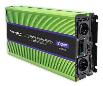 Przetwornica samochodowa Qoltec Przetwornica UPS 2500W/5000W 12V na 230V